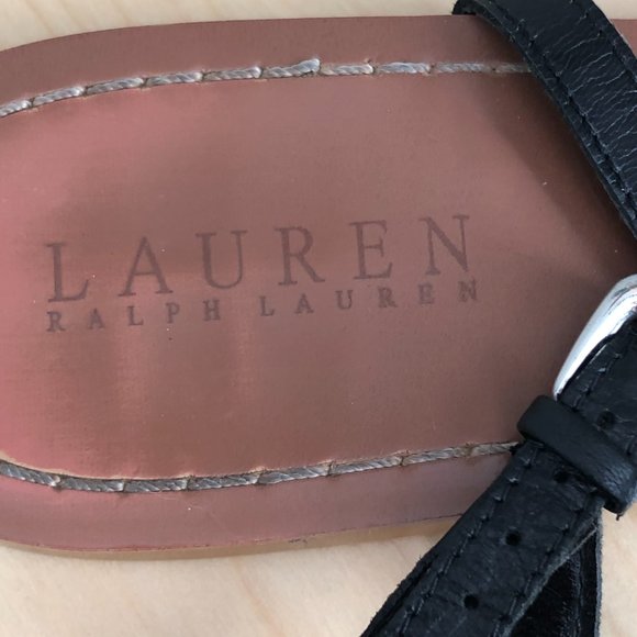Lauren Ralph Lauren Alexa Leather Sandals - Picture 5 of 7